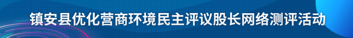 镇安县优化营商环境民主评议股长网络测评活动